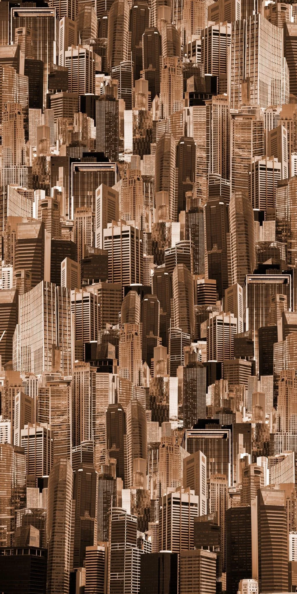 City Stacked Scenery Acrylic Shower Wall Panels Home Decor Wall Panels 2440mmm x 1220mm