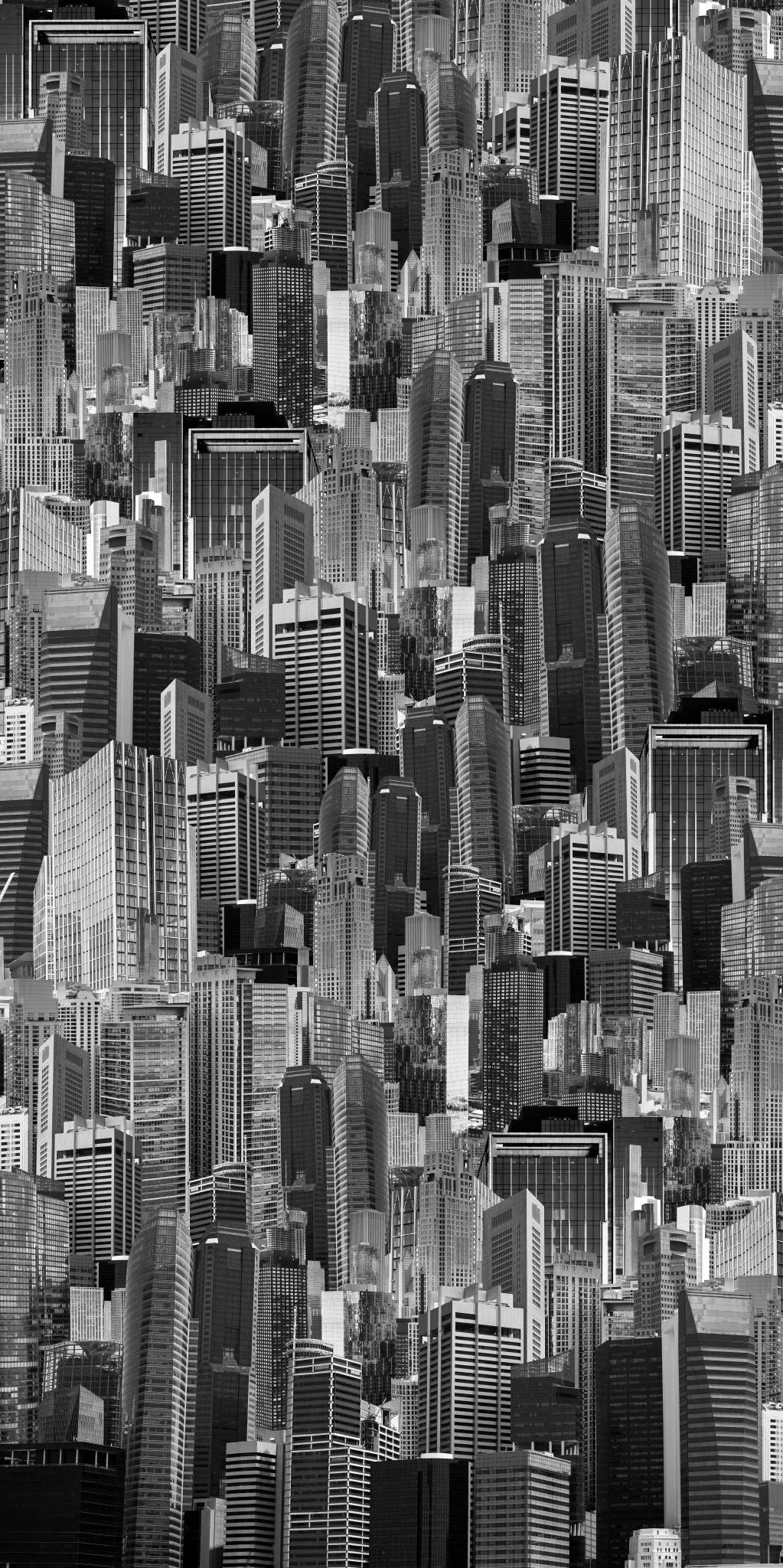 City Stacked Scenery Acrylic Shower Wall Panels Home Decor Wall Panels 2440mmm x 1220mm