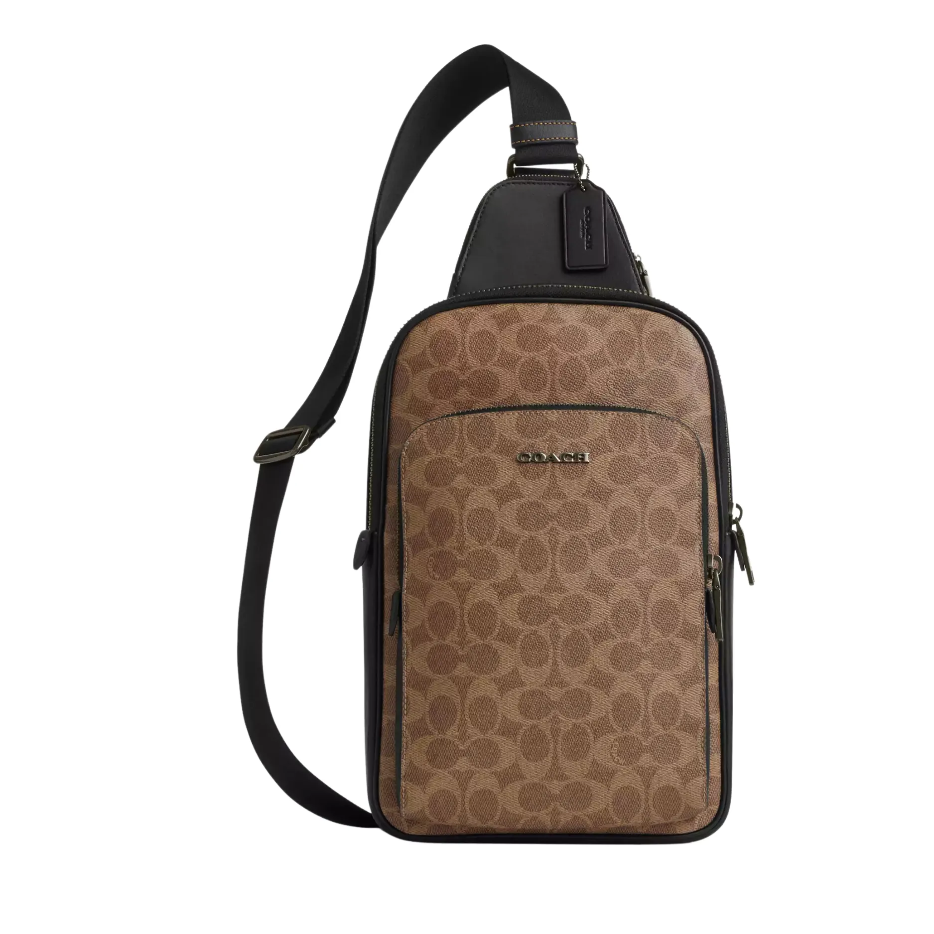 Coach Brown Ethan Pack In Signature Canvas - CV198
