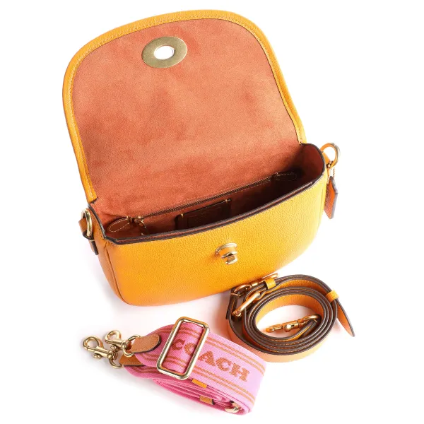 Coach Orange Willow Saddle Bag  - CA094