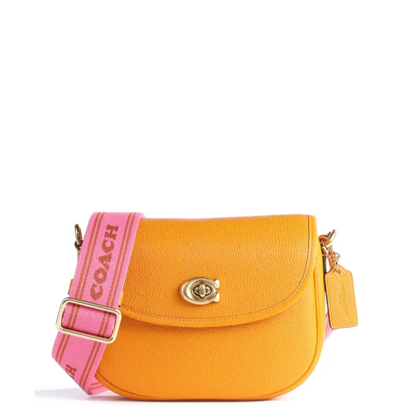 Coach Orange Willow Saddle Bag  - CA094