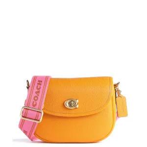 Coach Orange Willow Saddle Bag  - CA094