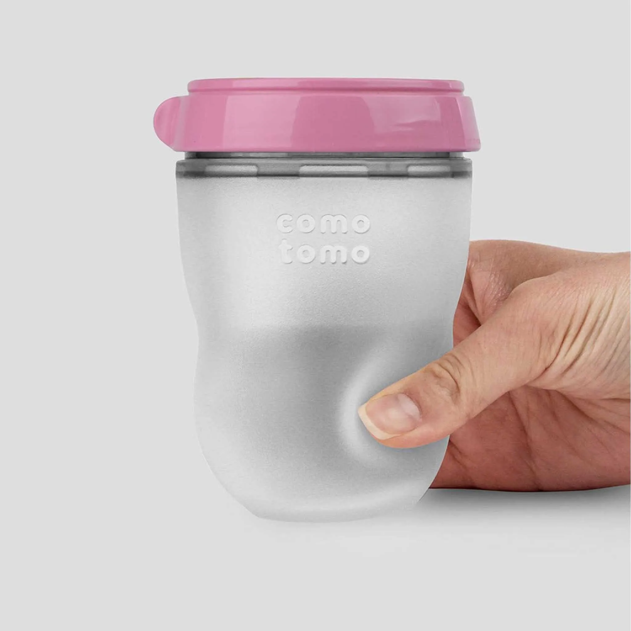 Comotomo Natural Feel Silicone Baby Bottle 2-Pack - 250ml/8oz Medium Flow