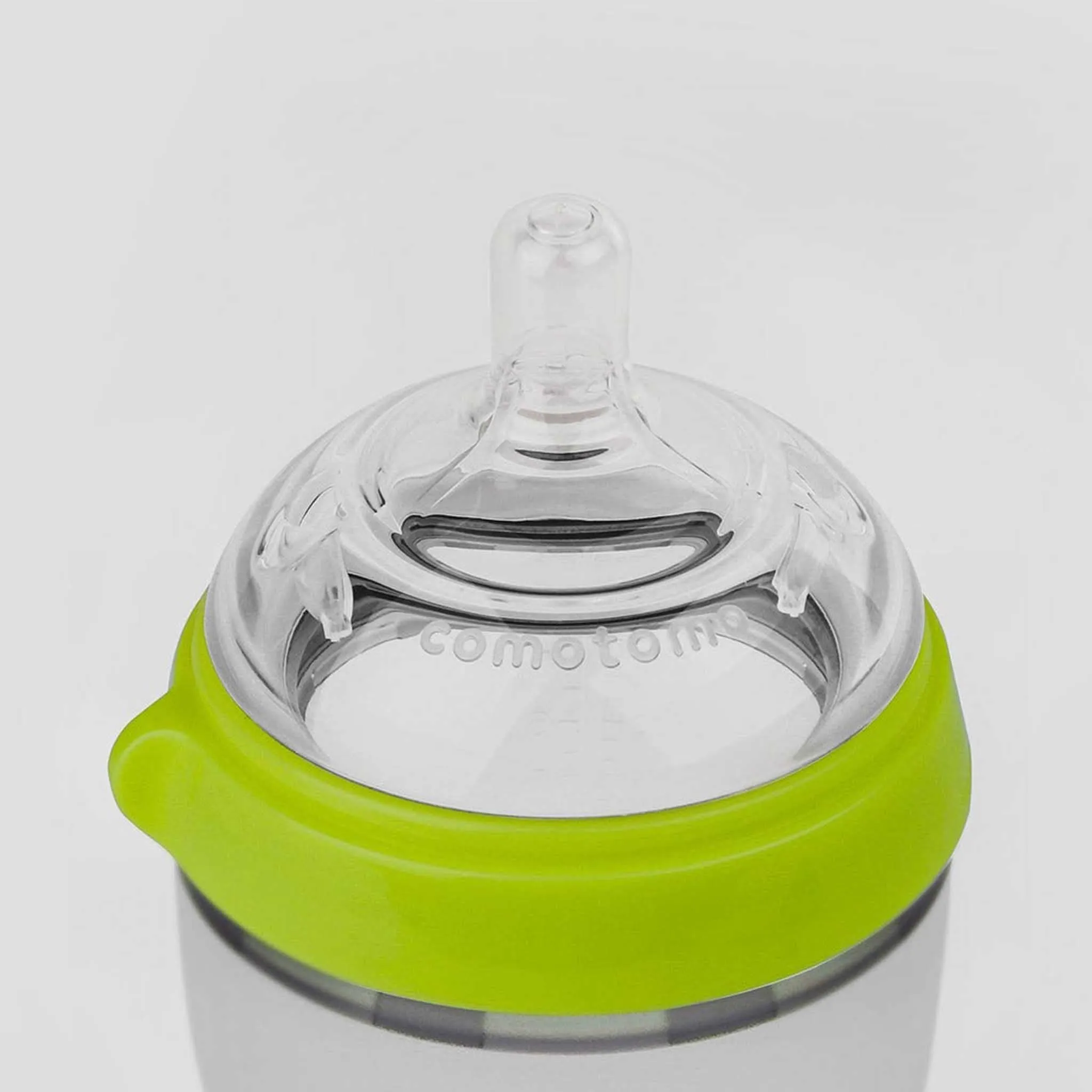 Comotomo Natural Feel Silicone Baby Bottle 2-Pack - 250ml/8oz Medium Flow