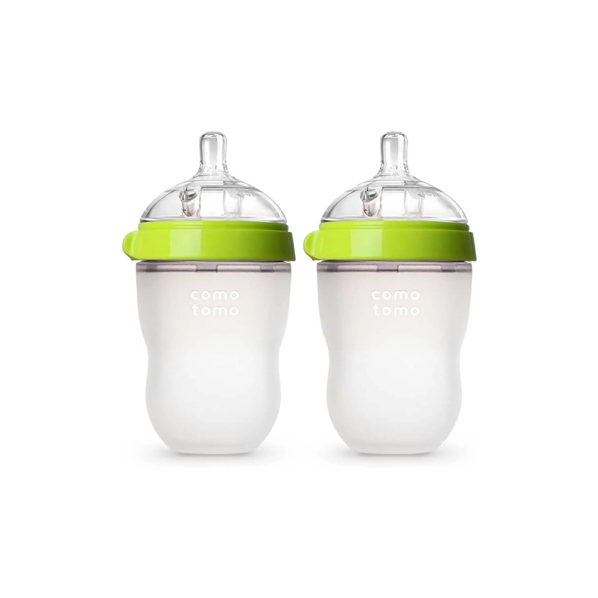 Comotomo Natural Feel Silicone Baby Bottle 2-Pack - 250ml/8oz Medium Flow