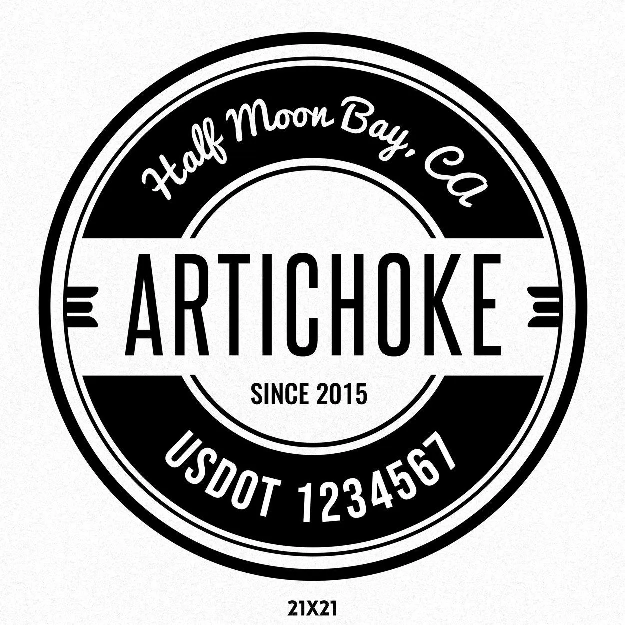 Company Name Truck Decal, 2 Pack