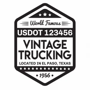 Company Name Truck Decal, 2 Pack