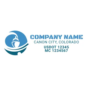 Company Name Truck Door Decal (USDOT), 2 Pack