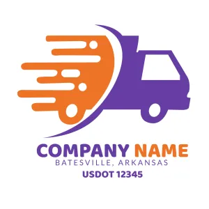 Company Name Truck Door Decal (USDOT), 2 Pack