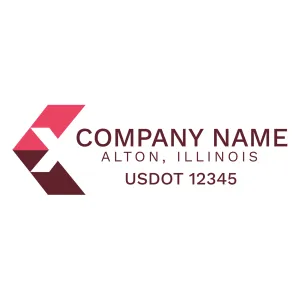 Company Name Truck Door Decal (USDOT), 2 Pack