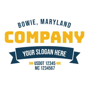 Company Name Truck Door Decal (USDOT), 2 Pack