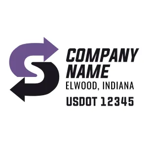 Company Name Truck Door Decal (USDOT), 2 Pack