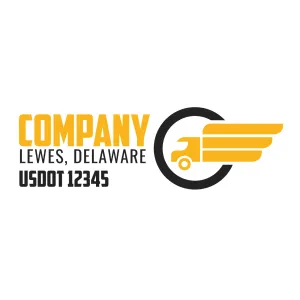 Company Name Truck Door Decal (USDOT), 2 Pack