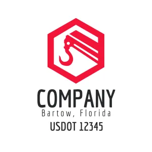 Company Name Truck Door Decal (USDOT), 2 Pack