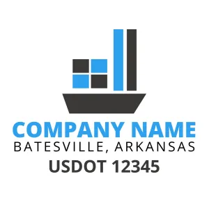 Company Name Truck Door Decal (USDOT), 2 Pack