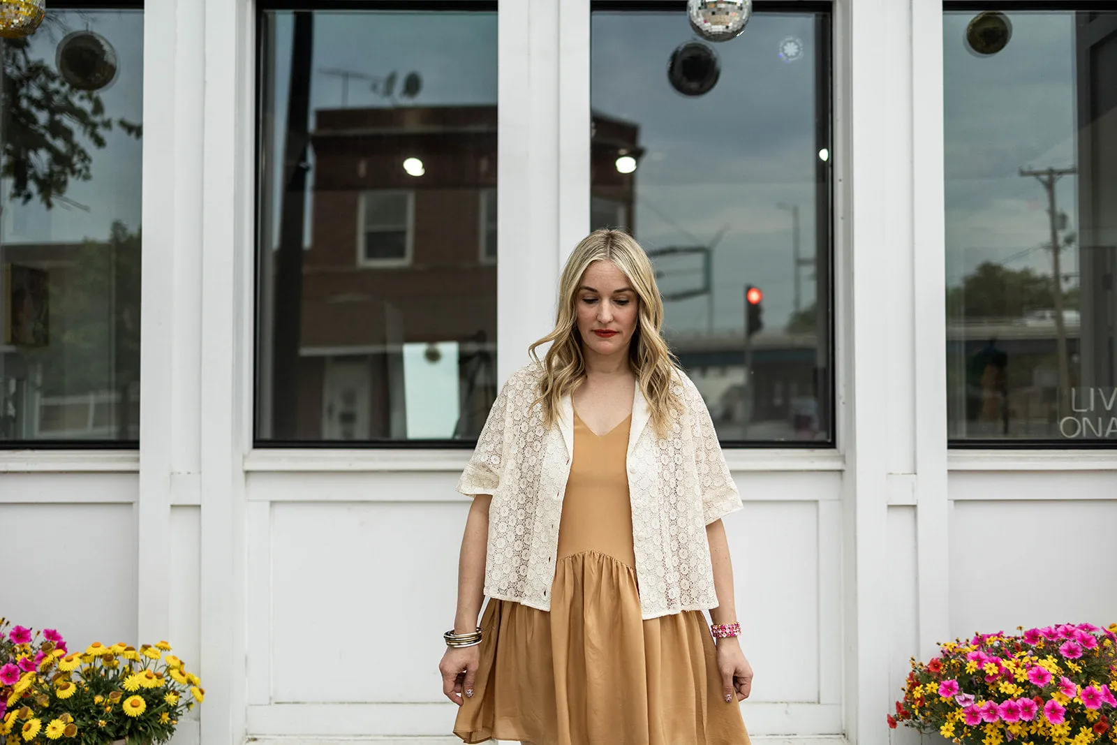 coreen dress in camel