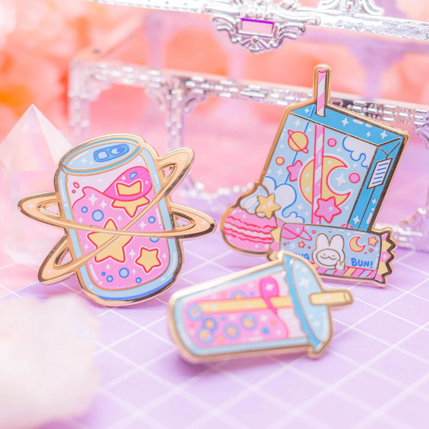 Cosmic Snacks - cosmic soda enamel pin