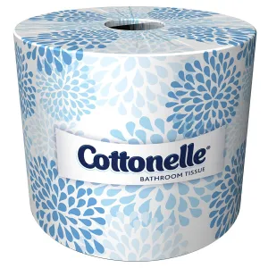 Cottonelle Prof Bulk Toilet Paper (17713), Standard Toilet Paper Rolls, 2-PLY, White, CS/60, 451/Roll