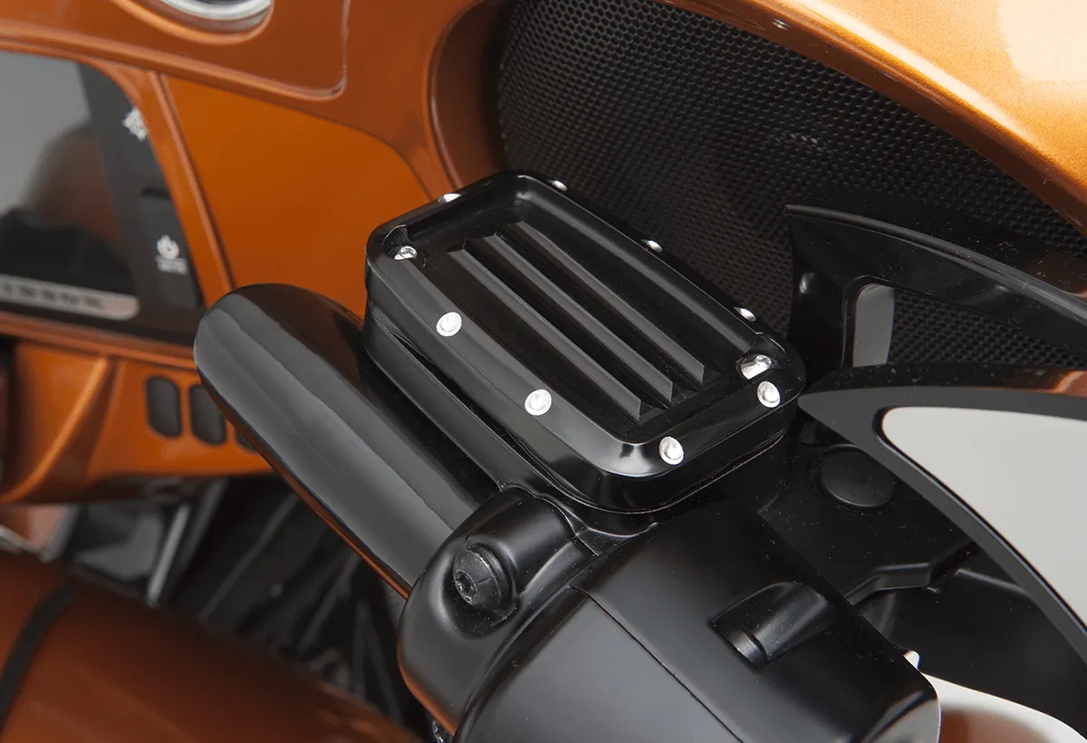 Covingtons C1156-B Front Master Cylinder Cover - Dimpled Black