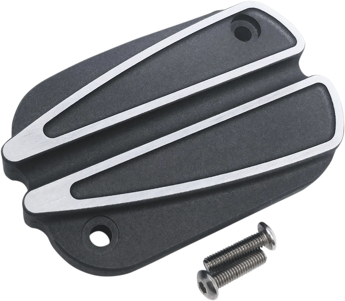 Covingtons C1175-B Front Brake Master Cylinder Cover - Finned - Black
