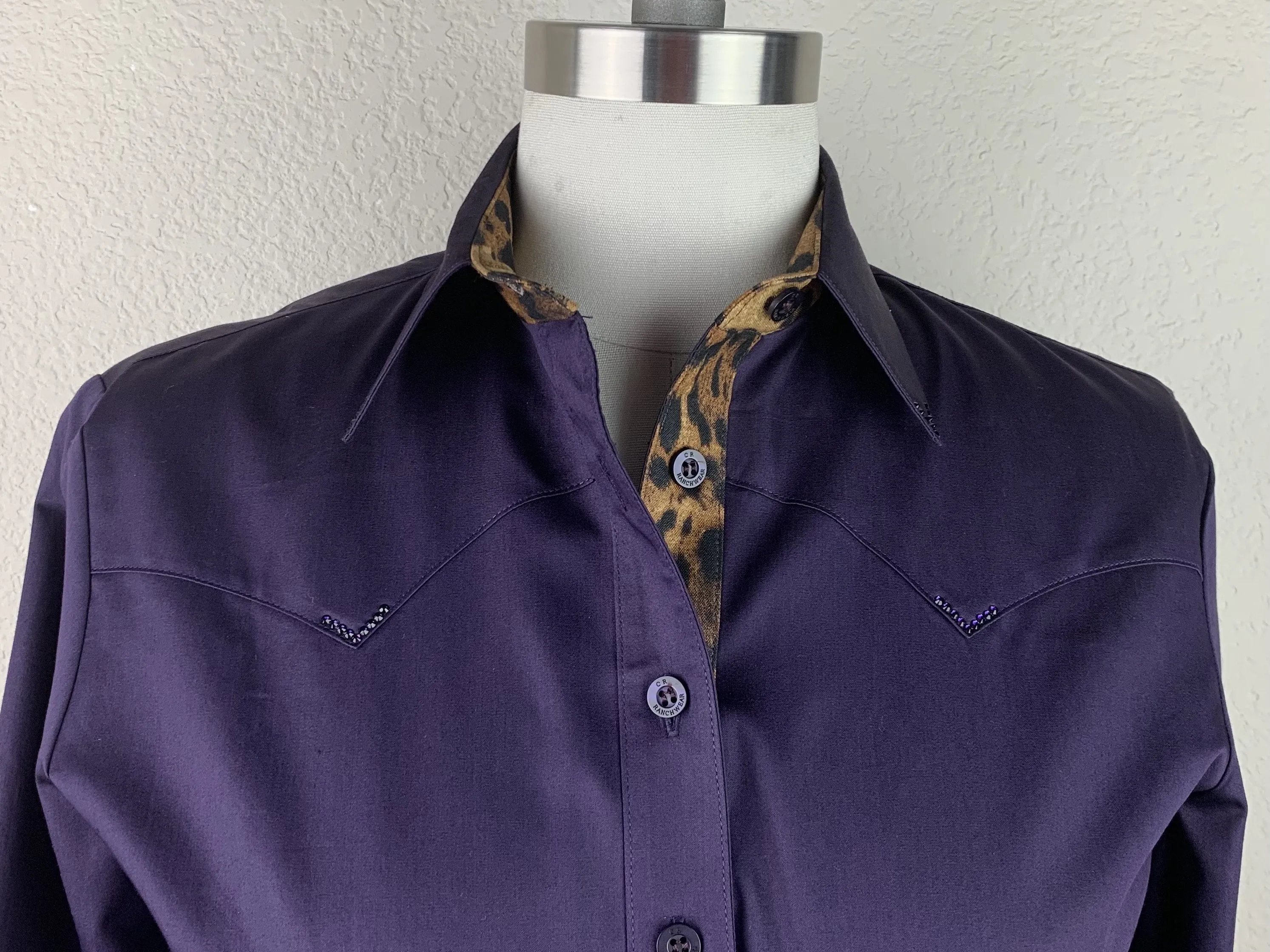 CR Western Pro Wild About Leopard Eggplant