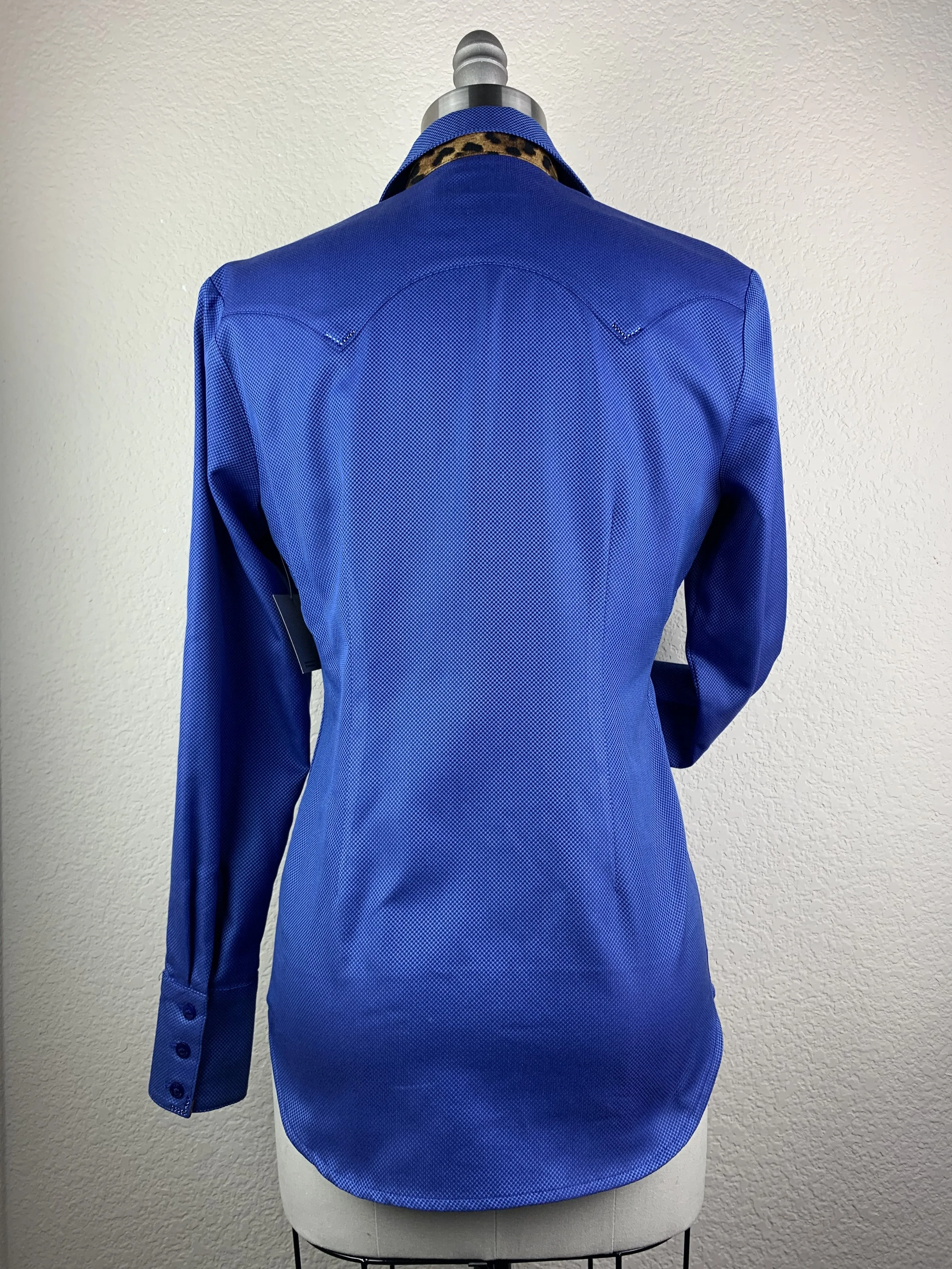 CR Western Pro Wild About Leopard Sapphire Italian Cotton