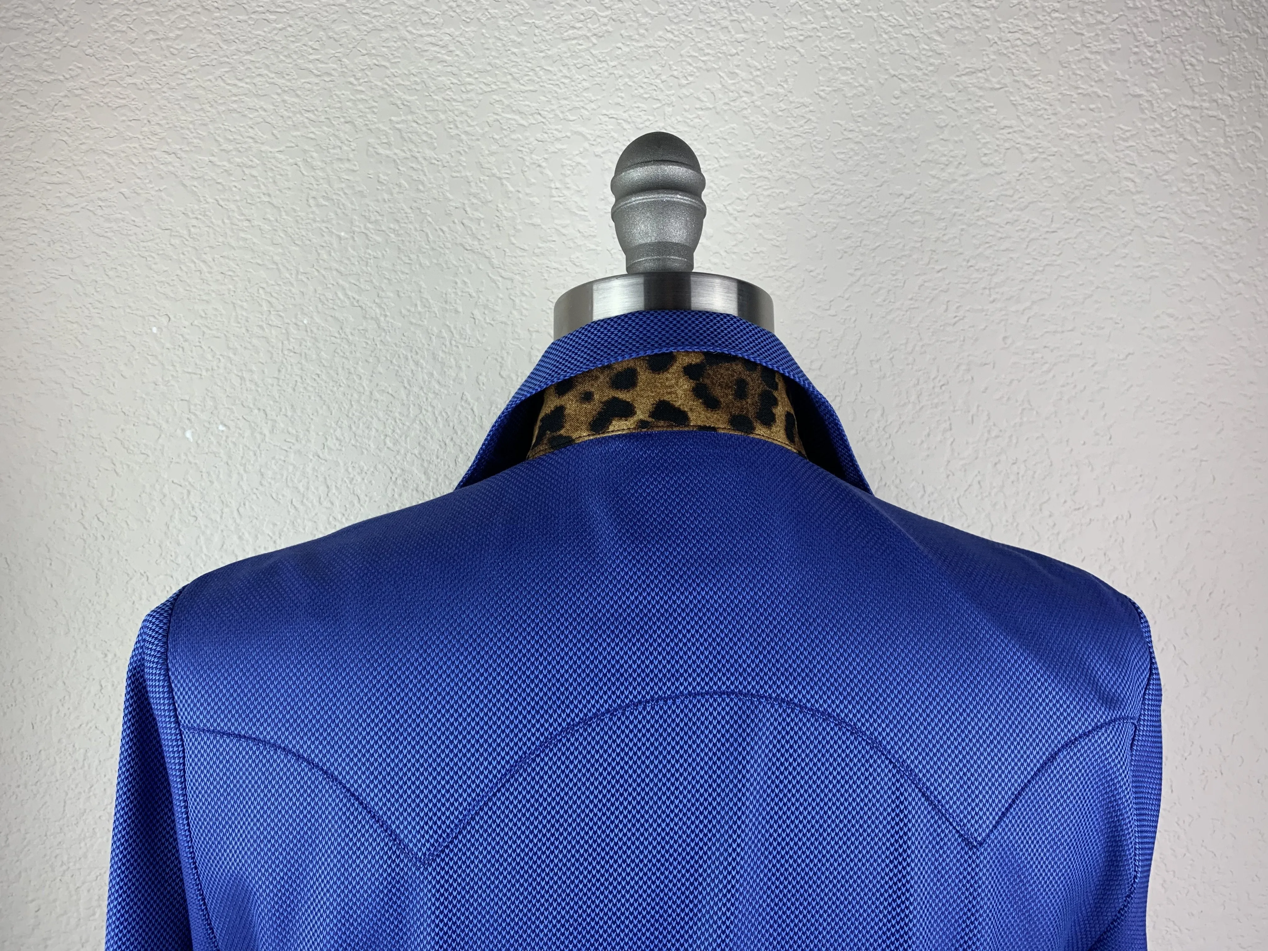 CR Western Pro Wild About Leopard Sapphire Italian Cotton