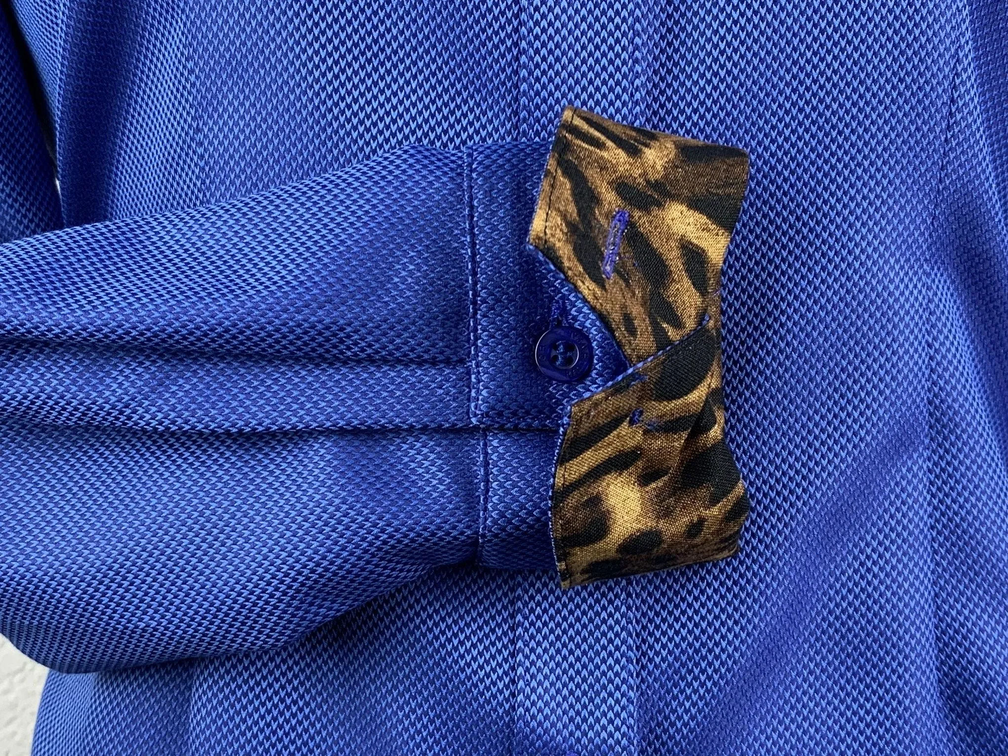 CR Western Pro Wild About Leopard Sapphire Italian Cotton
