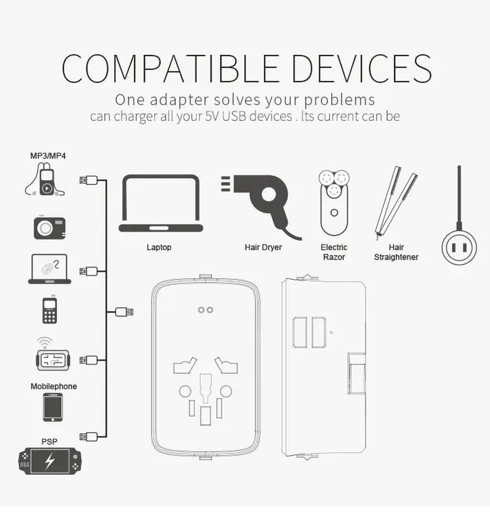 Crony SL-310B Travel Charge With Power Bank