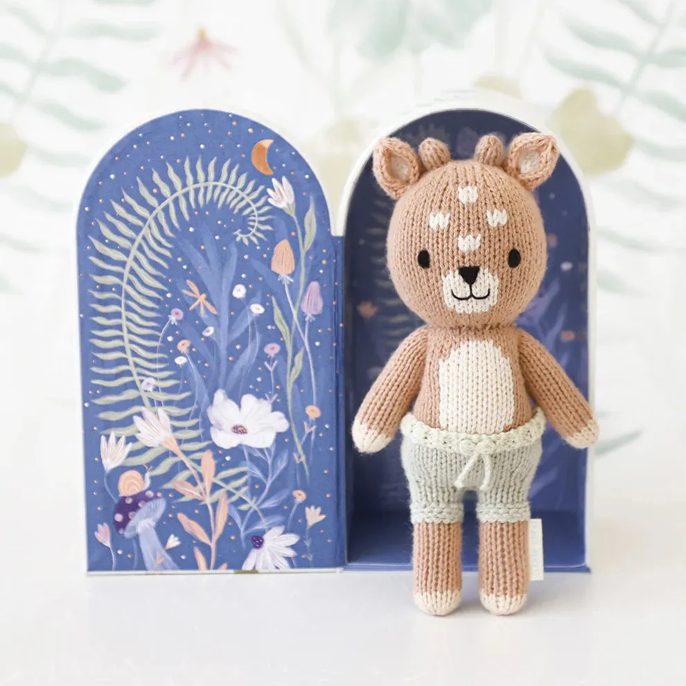 cuddle   kind Hand-Knit Tiny Collection - Elliott the Fawn