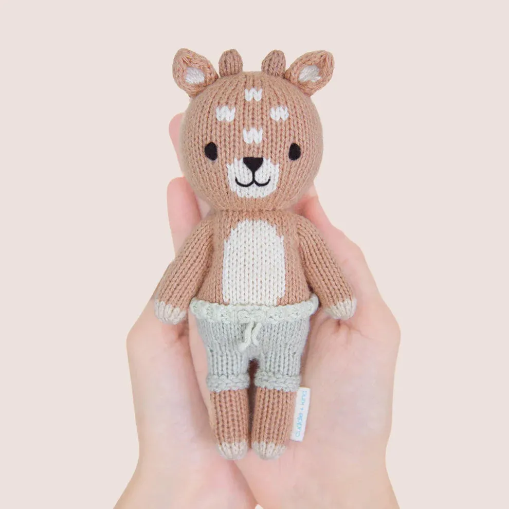 cuddle   kind Hand-Knit Tiny Collection - Elliott the Fawn
