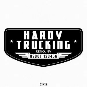 Custom Company Name Truck Decal, 2 Pack