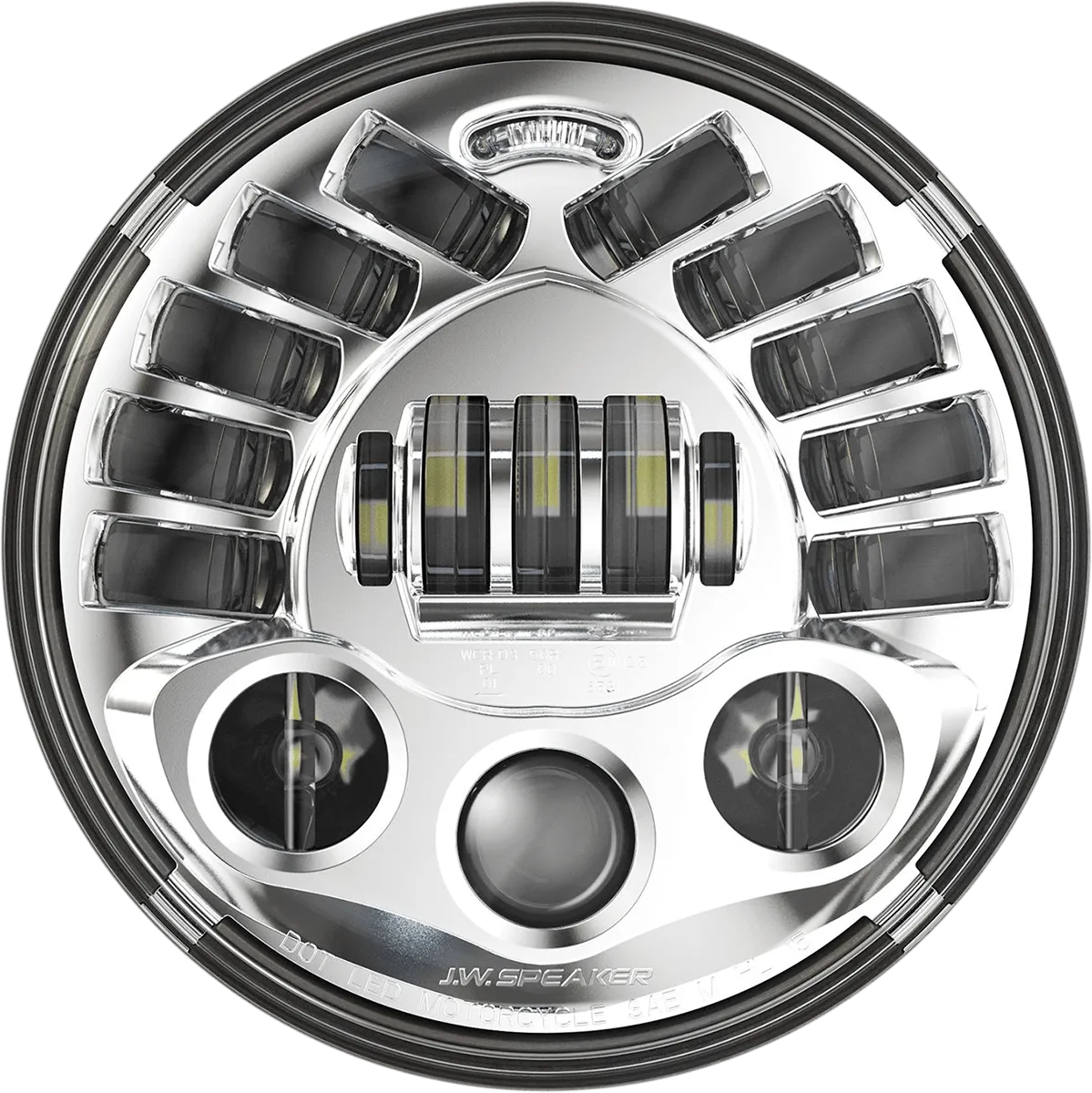 Custom Dynamics PB-7A-14-C 7in. Probeam Adaptive Headlamp - Chrome