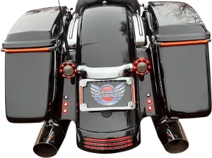 Custom Dynamics TF06-BCM-C Radius LED License Plate Frame - Chrome