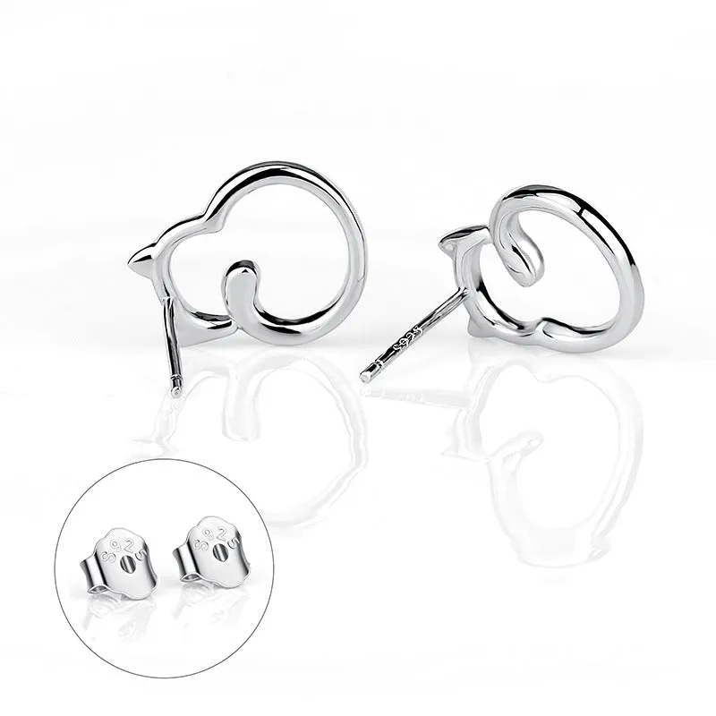 Cutie Cat Chubby Cat Stud Earrings