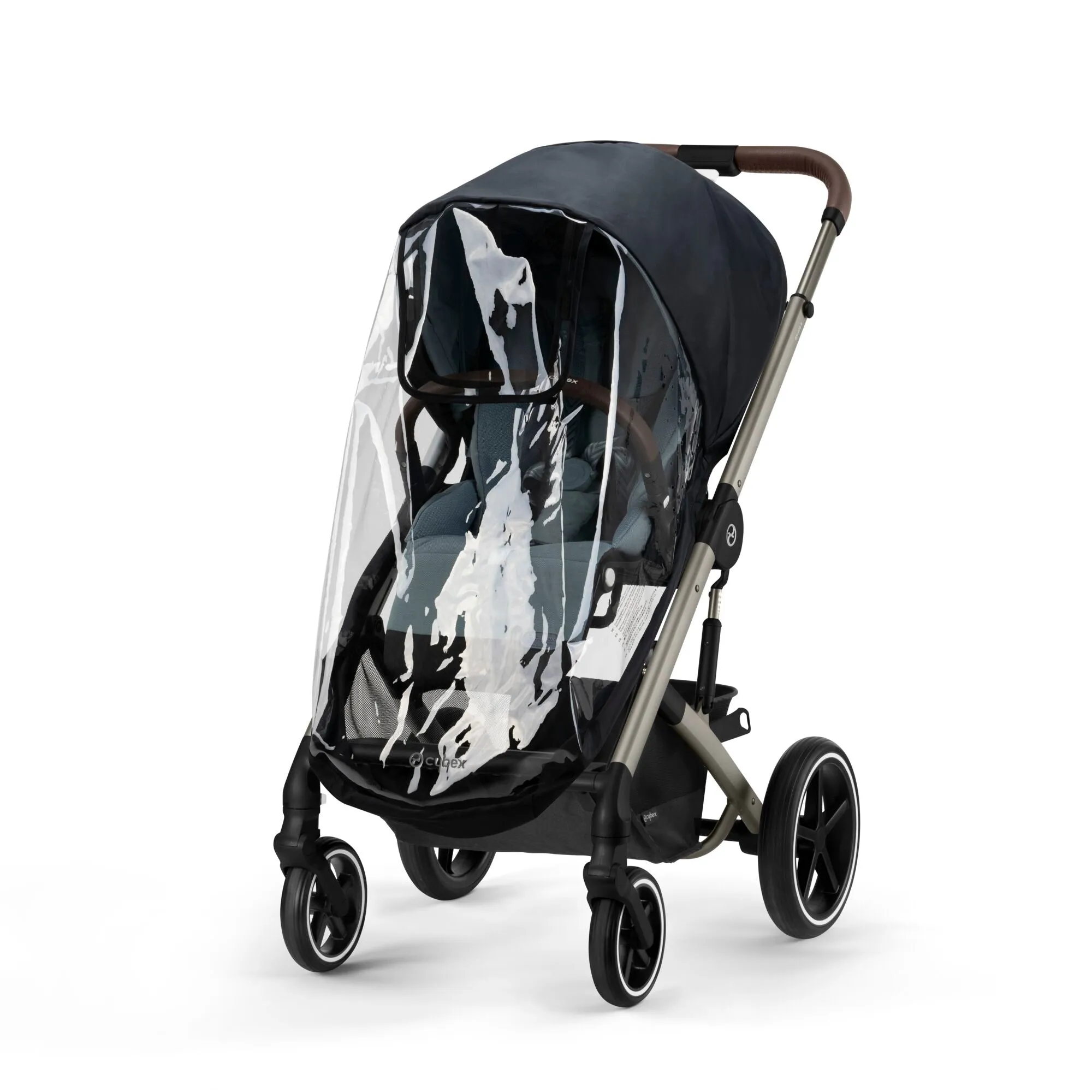 Cybex Balios S Lux Bundle with Aton B2 Car Seat & Base - Moon Black/Black Frame