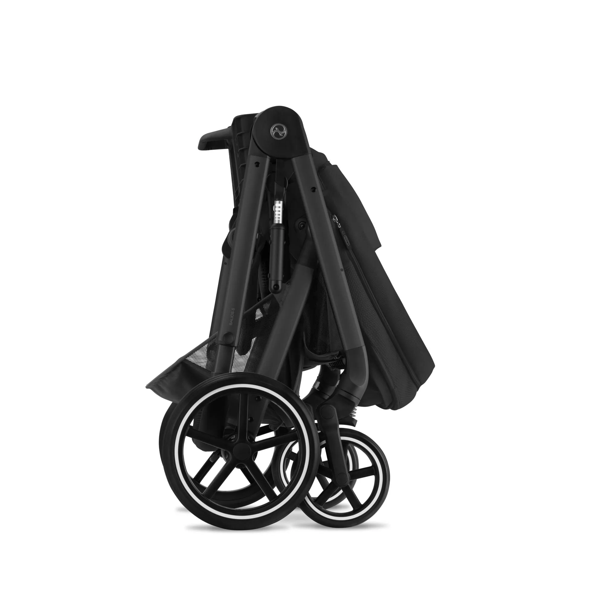 Cybex Balios S Lux Bundle with Aton B2 Car Seat & Base - Moon Black/Black Frame