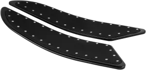 Cyclesmiths 104-XL-BP Extended Length 20-3/4in. Banana Boards - Black with Rivets