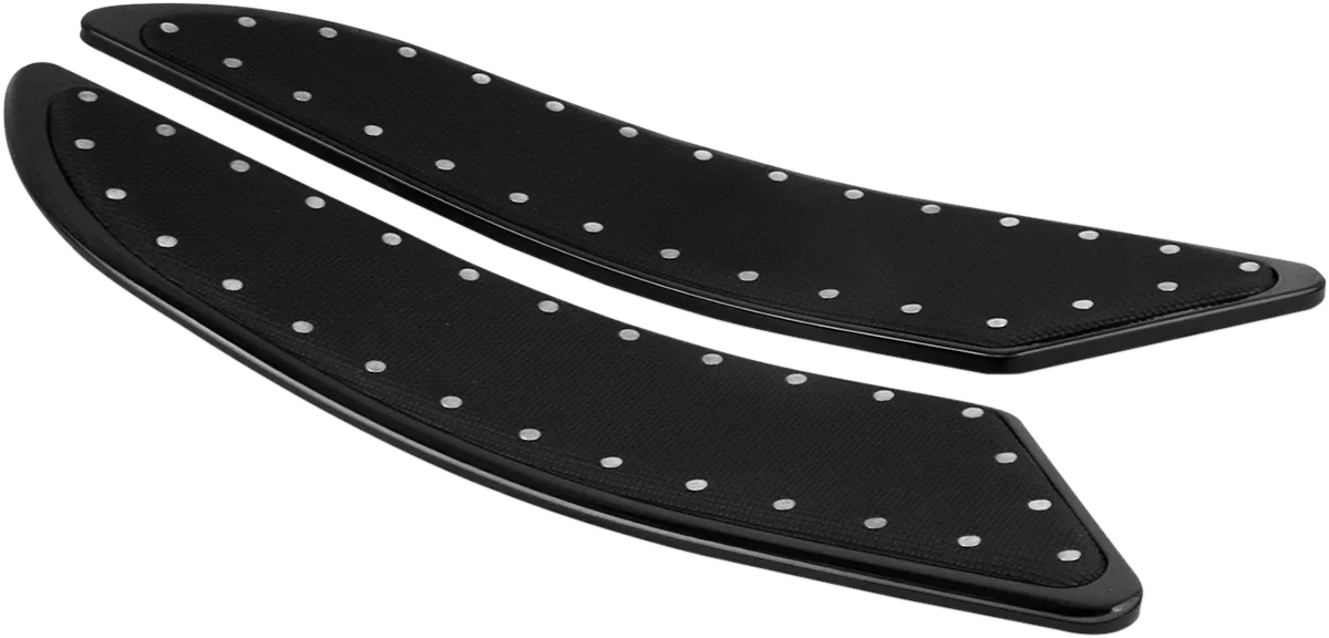 Cyclesmiths 104-XL-BP Extended Length 20-3/4in. Banana Boards - Black with Rivets