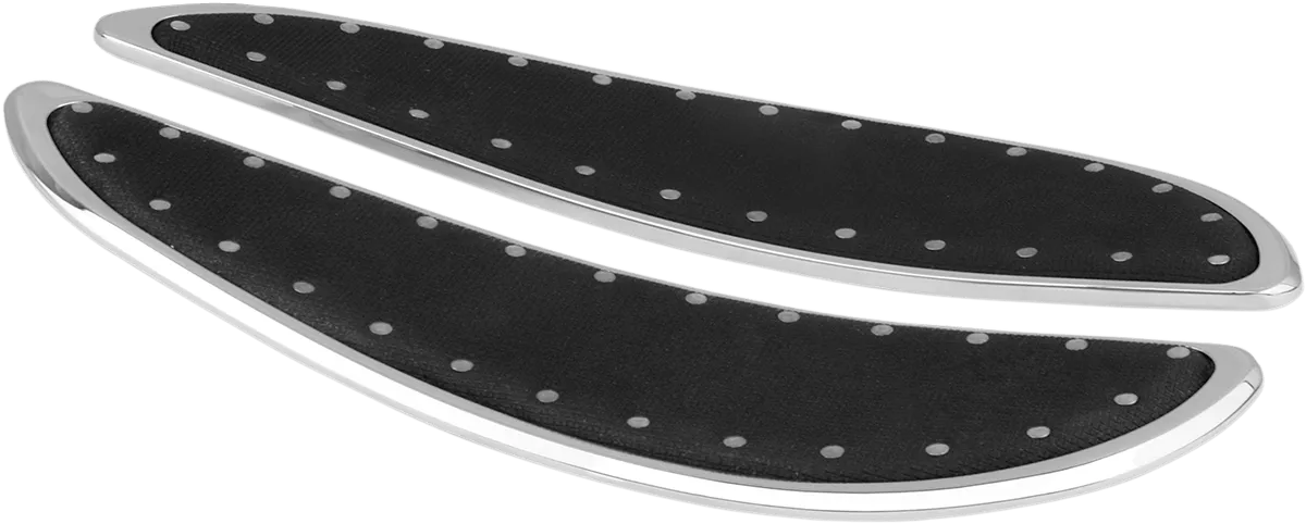 Cyclesmiths 104-XL-BP Extended Length 20-3/4in. Banana Boards - Black with Rivets
