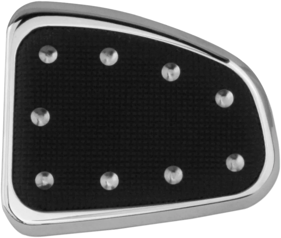 Cyclesmiths 123-NR Banana Board Brake Pedal Cover without Rivets - Chrome