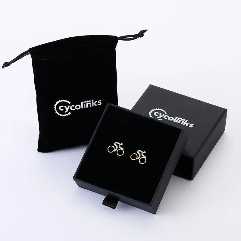 Cycolinks Velorosa Road Bicycle Earrings