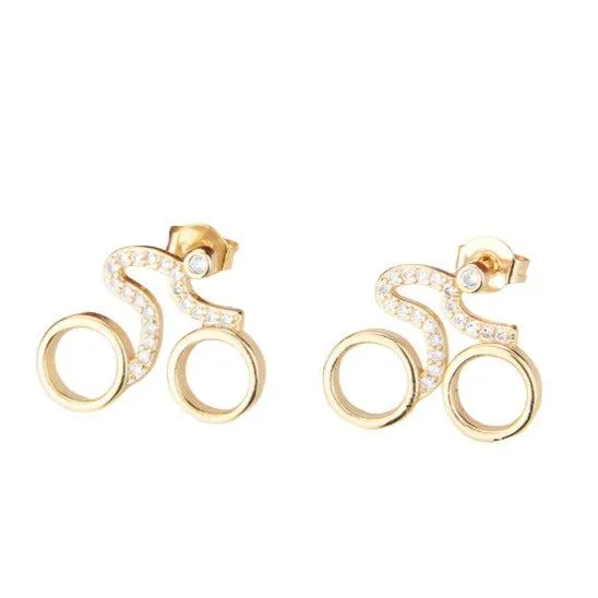 Cycolinks Velorosa Road Bicycle Earrings