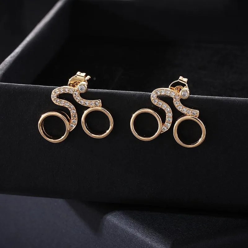 Cycolinks Velorosa Road Bicycle Earrings