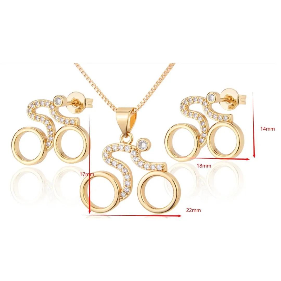 Cycolinks Velorosa Road Bicycle Earrings