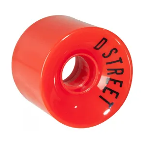 D Street - 59 Cent Skateboard Wheels 59mm 78A - Red