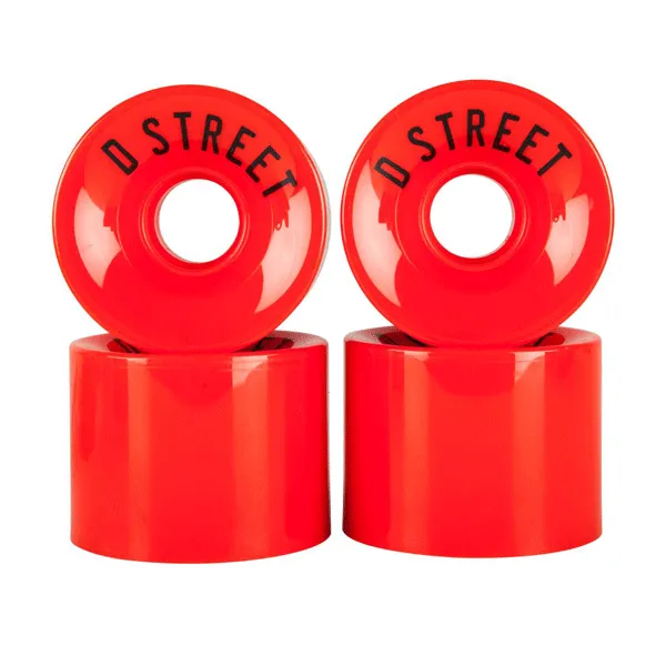 D Street - 59 Cent Skateboard Wheels 59mm 78A - Red