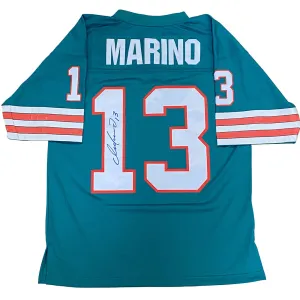 Dan Marino Autographed Vintage Miami Dolphins Jersey (Teal)