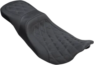 Danny Gray 22-411DIA Weekday 2-Up XL Seat - Double Diamond Stitch with Charcoal Gray Thread