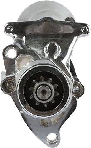 DB Electrical SHD0013-C Chrome Starter Compatible With/Replacement For Harley, FLHR FLHRC FLHRS, FLHTF FLSTN FLSTSC Fat Boy Road Glide Dyna, Flstsc Heritage Softail 80-1014 31621-06A 410-52330